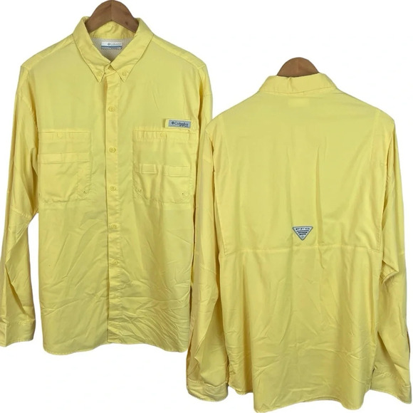 BF1248 Men’s Columbia PFG Performance Fishing Gear Vented Button Down Shirt L - Picture 1 of 7